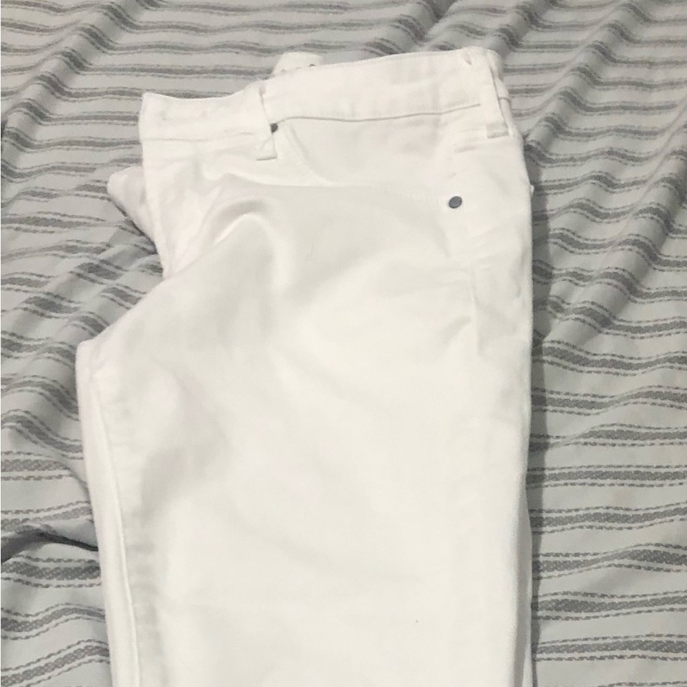White article of society jeans